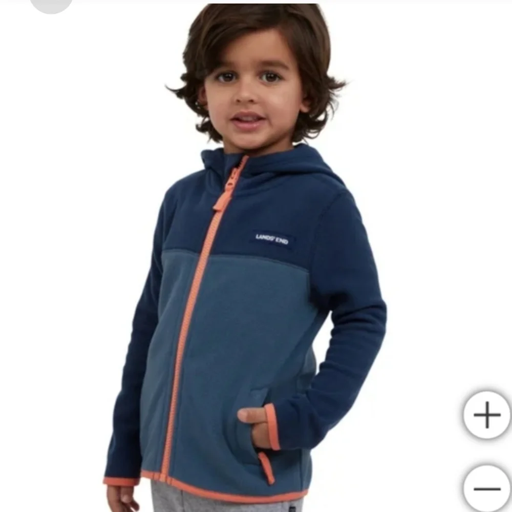 Lands' End Kids' Full Zip Jacket, nwt